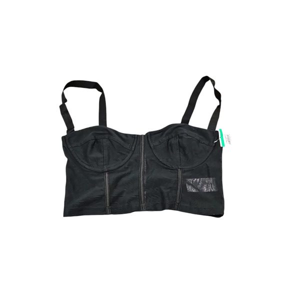 NWOT Edikted Teagen Mesh Corset Top Blavk Sz L - Picture 2 of 6